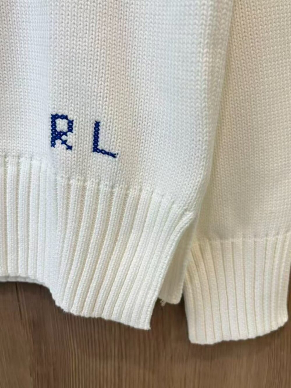 Polo Ralph Lauren Picnic Bear White Knit Sweater - Picture 4 of 8